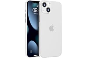 Etui na iPhone 13 mini (5,4 cala) memumi, ultracienkie 0,3 mm, Matowe Wykończenie [Antypoślizgowe, Odporne na Zarysowania] Obudowa Kompatybilne z iPhone 13 mini-Przezroczysty Biały