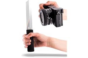 Better Focus Triangle Dreieckiges Prisma für Fotografie mit Handle, Kristall, Regenbogen, Glaskugel, 1/4" Gewinde, Geschenk für Fotografen