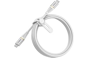 OtterBox Premium wzmocniony pleciony kabel USB-C na USB-C, kabel do szybkiego ładowania do Smartfona i Tabletu, bardzo wytrzymały, testowany na zginania i zgniecenia, 2M, Biały