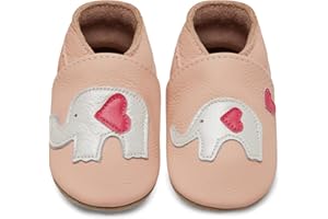 IceUnicorn Scarpe Neonato Scarpine Primi Passi Morbida Pelle Scarpine Prima Infanzia Suola Scamosciata Carino Colorate Animali 0 a 24 Mesi