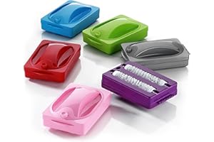 AHAD Carpet Brush Double Crumb Brush Manual Debris Dirt Cleaner Brush Roller Mini Sofa Sweeper Plastic Dust Collector Brush For Sofa Carpet Dust Table Home Cleaning Accessories Assorted Colour (1Pc)
