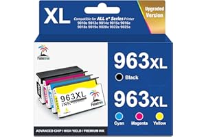 Palmtree 963XL Cartuchos de Tinta Compatibles con Tinta HP 963 XL para HP Officejet Pro 9010e 9010 9012 9012e 9014 9015e 9016 9016e 9018 9018e 9019e 9020 9020e 9022e 9025 9025e (Versión Actualizada)