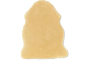 Ibena Parkano Baby Lammfell Natur – kuschelweiches Schaffell Verschiedene Größen, Naturfell groß ökologisch gegerbt ca. 80-90 cm