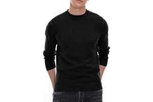 Sailwind Men's Jumpers Tops Winter Warm Knitted Crew Neck Jumper Long Sleeve Soft Cozy Mock Neck Knitwear Pullover Sweaters for Men