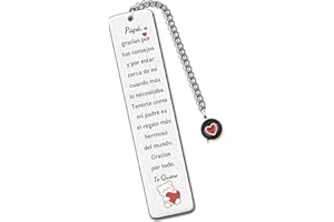 HZBLAZ Papá Marcadores Regalos Día Del Padre Gracias Papá Marcapáginas Cumpleaños Jubilación Apreciar Amor Familiar Citas Recuerdos Navidad Personalizada Acción De Gracias Accesorio De Libro De Hijo Hija