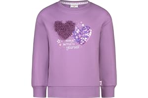 SALT AND PEPPER Mädchen Sweatshirt mit Glitzer und Chiffon Herz für Mädchen T-Shirt (1er Pack)
