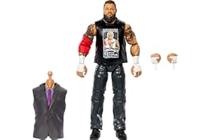 Mattel WWE Elite Collection Action Figure & Accessori, Premium Live Event Kevin Owens con mani intercambiabili e pezzi Build-A-Figure
