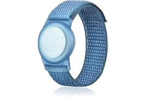 TOLENRE Nylon Armband Compatible Airtag Kinder, Weiche Silikon-Uhrenarmbänder, Bracelet Compatible für AirTag, GPS-Tracker-Uhrenarmband, Anti-Kratz-Schutz für die Positionierung des GPS-Tracking-Armbands