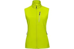 33,000ft Damen Leichte Laufweste Outdoor Softshell Weste Frau Ärmellose Jacke Winddichte Wasserdichte Atmungsaktive Vest Gilet für Laufen Golf Wandern