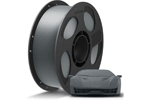 ANYCUBIC PLA+ 3D Printer Filament 1.75mm, High Toughness 3D Printing Filament, Dimensional Accuracy +/- 0.02mm, Print with Most FDM 3D Printers, Intelligent Identification,1KG Spool, Grey