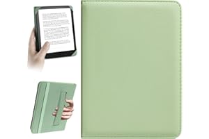 HoYiXi Universal Funda 6.8'' 7" E-Book Reade Compatible con Kindle Paperwhite/Kobo/BOOX T68/iReader Ocean/Sony,6.8"-7" eReade Protective Cover Case, Elastic Rope,Verde