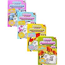 Pack De 4 Libros De Crucigramas En Español - 354 Pasatiempos Variados Para Adultos Y Mayores, Modelos Surtidos