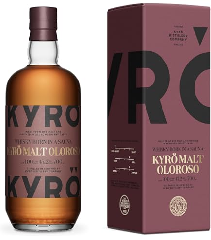 Kyrö Wood Smoke Malt Rye Whisky, 70cl - 47.2 Percent ABV Finnish