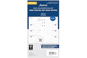 ‎FILOFAX Filofax Kalender Personal 1 Woche auf 2 Seiten vertikal (deutsch)2026