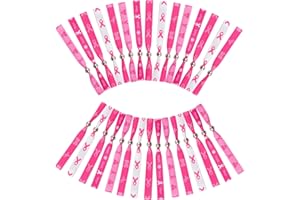 WANDIC Pulsera ajustable con cinta, 30 unidades, 5 estilos, Poliéster