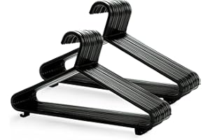 KEPLIN Hangers Perchas, Negro, (50pk)