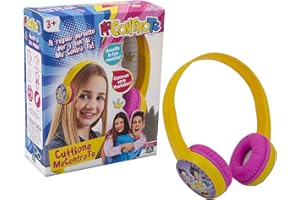 Me Contro Te - Cuffie senza microfono, fascia regolabile e cuscinetti para orecchie imbottiti per un maggiore comfort, per bambine a partire dai 3 anni, Giochi Preziosi, MEC07000
