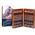 Derwent Coloursoft Colouring Pencils, Set of 24 in Wooden Gift Box, Professional Quality, 2300153