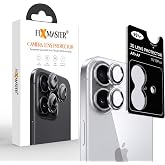 Fixmaster iphone 16-16 Plus Uyumlu Kamera Lens Koruyucu, G&uuml;m&uuml;ş, Orijinal Rengiyle Kusursuz Uyum, Darbe Emici, 9H Temperli Cam