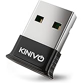 Kinivo USB Bluetooth Adapter for PC BTD400 (Bluetooth 4.0 Dongle Receiver, Low Energy) - Compatible with Windows 11/10/8.1/8,