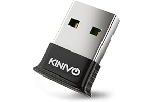 Kinivo USB Bluetooth Adapter for PC BTD400 (Bluetooth 4.0 Dongle Receiver, Low Energy) - Compatible with Windows 11/10/8.1/8, Raspberry Pi, Linux, Laptop & Headphones