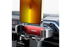 AINOPE Samochodowy uchwyt na telefon komórkowy z wentylacją, uchwyt na telefon komórkowy z grawitacją [obsługa jedną ręką] uchwyt samochodowy kompatybilny z iPhone 13 Pro Max, Samsung S22+, Huawei,