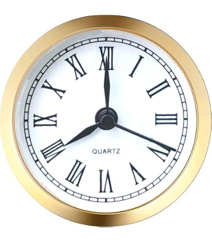 PATIKIL 3.1 inch 80mm Quartz klok insert, ronde kwarts beweging