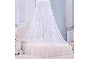 KUDMWCC Moskitonetz Bett für Doppelbett Einzelbett, 0,6m x 2,5m x 10,5m Mückennetz Bett, Hochwertiges XXL Reise Mückennetz Bett, Feinmaschiges Betthimmel Insektenschutz Bett für Zuhause und Indoor Outdoor