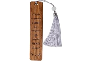 GEBETTER Segnalibro Maestra Regalo Maestre Fine Anno, Segnalibro Legno Grazie Maestra, Regalo Insegnante Donna, Regalo Maestra Asilo Nido Elementare Scuola Materna Natale