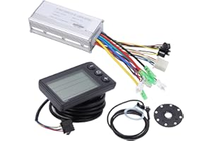 SPYMINNPOO Kit di controller senza spazzole per e-bike, 22 A, 36 V, 48 V, con pannello LCD S866, per pollice, adatto per biciclette elettriche, scooter, motore da 500 W