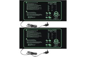 JUUDDENPARTS 2 PCS Efficient Plant Heating Mat, Reliable Hydroponic Heating Pad, Ideal for Plant Germination and Seed Starting