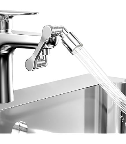Prolunga Per Rubinetto Con 2 Getti Regolabili - Aeratore Rotante 360° Per Cucina E Bagno - Foto 5
