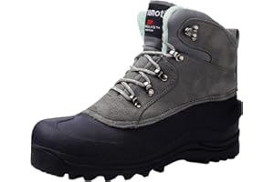 riemot Bottes de Neige Femme et Homme, Bottes de Randonnée Hiver Neige Imperméable y Antidérapant Boots de Trekking Outdoor Confortable Chaudes Boots, 37-47EU