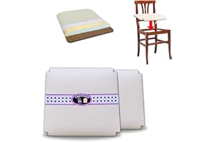 FacilCasa Recambio para Silla tapizada en ecopiel, Fondo Resistente con Espuma, Lavable Cada Vez más Comodidad y practicidad con el Tiempo - Nr. 2 Artepovera Beige (cm.37,5x33 h 6)