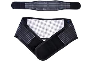 KkaFFe Back Brace for Men Women, Tourmaline Magnetic Back Braces for Lower Back, Self Heating & Soothing Back Support Belt, Lumbar Support Belt for Herniated Disc/Sciatica (Medium)