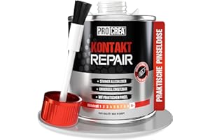 PROCREA® Kontaktkleber "Kontakt Repair" [inkl. Pinseldose] Extra starker & wasserfester Schuhkleber, Sohlenkleber, Planenkleber, Lederkleber, Gummikleber, Filzkleber, Metallkleber - Profi-Qualität