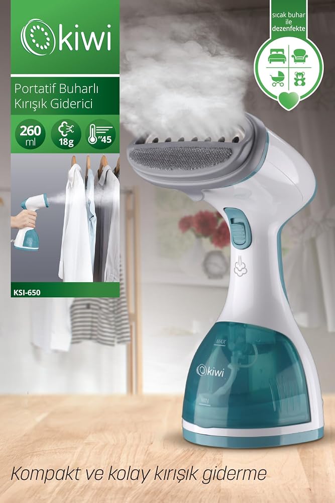 Ksı 650 1200w Portatif Buharlı Kırışık Giderici Dikey Ütü