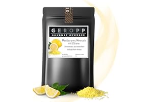 GEROPP GOURMET Sól morska śródziemnomorska z cytryną sól cytrynowa 250 g z kontrolowanej uprawy ekologicznej