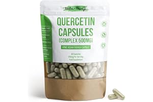 NUTRI-THINGS Quercetin Complex 1000mg Per Serving | Quercetin Supplement | Antioxidant Supplement for Immune Support | 98% Purity Extract | 60 Capsules | High Potency Quercetin Complex
