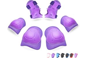 RUNDONG Kids/Youth Knee Pads Elbow Pads Wrist Guards 3 in 1 Protective Gear Set for Child Roller Skates, Cycling, Inline Skating, Scooter Skateboard, BMX Bike, Riding, and Multiple Outdoor Sports