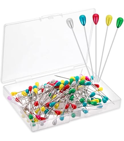 Rayher Craft Pins With Plastic Heads - 31mm X 0.6mm Sewing Pins Box Of 50