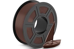 ‎TECBEARS TECBEARS PLA+ Filament 1,75 mm, filament PLA Plus do druku 3D, o wysokiej wytrzymałości i precyzji, równo nawinięty, dokładność wymiarowa +/- 0,02 mm, czekoladowy, 1 kg