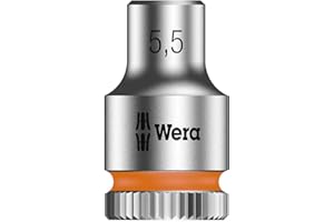 WERA-05003504001-8790 HMA Zyklop Nuss 5,5 - Llave de vaso Zyklop con arrastre de 1/4"