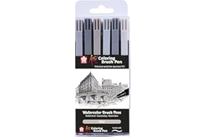 Sakura Koi Coloring Brush Pen 6 grijstinten