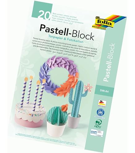 Bringmann - Cartone formato A3, 10 fogli, 300 g, colori assortiti