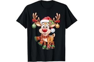 WEIHNACHTSSHIRT RENTIER RUDOLF LUSTIGES FUN SHIRT Weihnachten T-Shirt Rentier Rudolph Lustig Geschenk Xmas T-Shirt