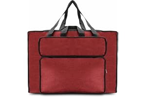 SJTJSPX Cartellina da disegno A2, impermeabile, A3, multifunzione, con maniglie, per pittura, per bambini, per artisti, facile da riporre, Colore: rosso, A3, Pratico