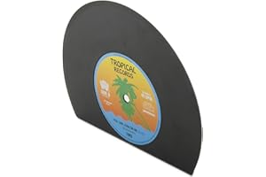 Gift Republic Spinning Hat Retro Vinyl Bookends,Black,135. x 18 x 5cm