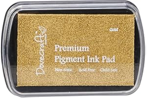 Dovecraft – Tampón de Tinta., plástico, Dorado, 8.5 x 2 x 6 cm