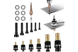 JELLYBIBO Handnietwerkzeug Set, Nietenzange Nietmuttern, Nieten Set für M3, M4, M5, M6, M8, M10, Manuelle Nietmutternwerkzeuge für die Montage von, Nietwerkzeug, Manuelle Nietmaschine Zubehör